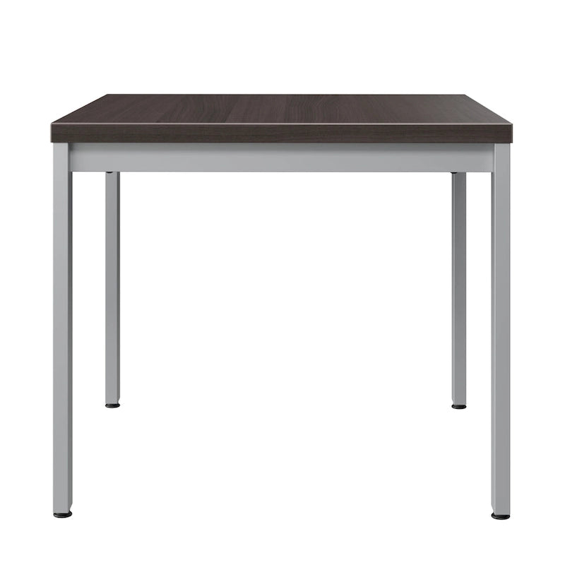 Bibliothèque haute moderne de style champêtre à 5 étagères – Gris planches/Blanc pur et Noir vintage/Pin recyclé