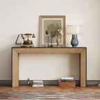 Console de table cheminée noire/grise/marron, 1 personne