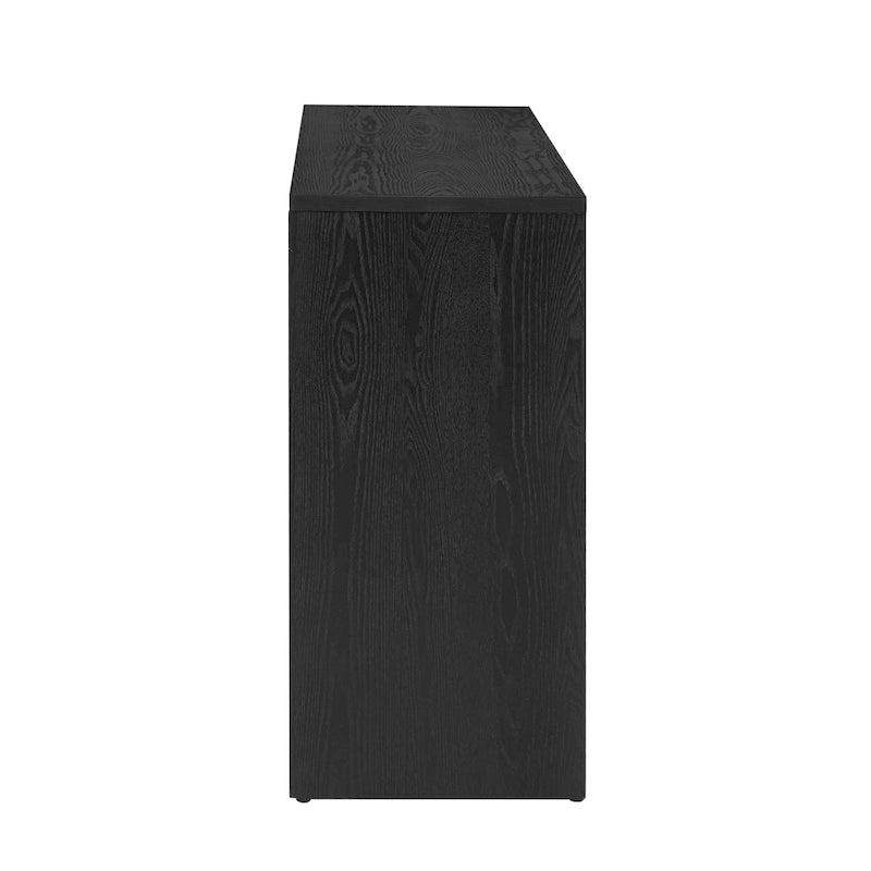 Console de table cheminée noire/grise/marron, 1 personne