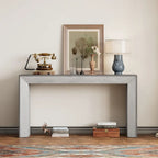 Console de table cheminée noire/grise/marron, 1 personne