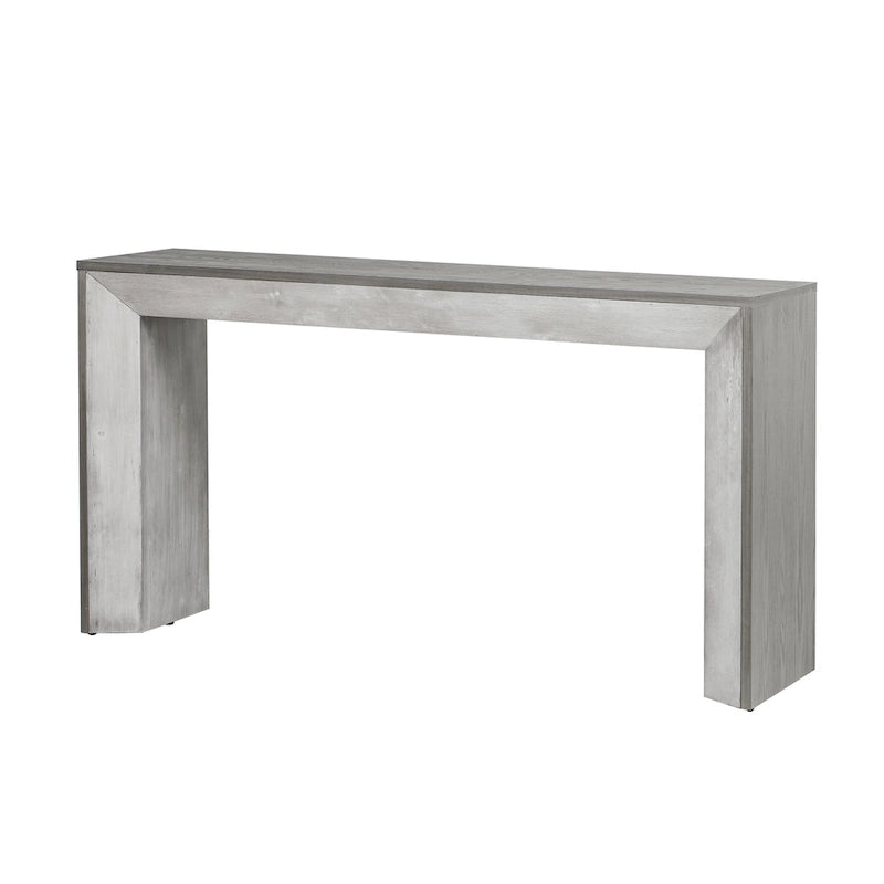 Console de table cheminée noire/grise/marron, 1 personne