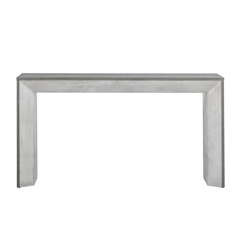 Console de table cheminée noire/grise/marron, 1 personne