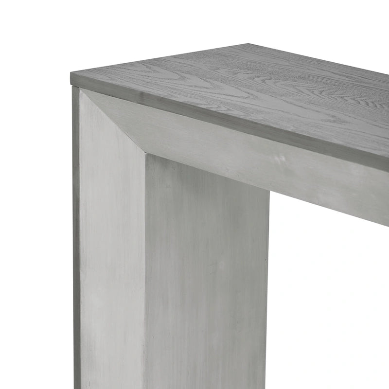Console de table cheminée noire/grise/marron, 1 personne