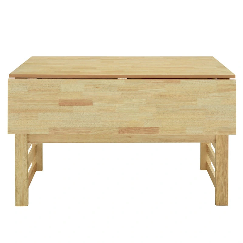 Table de salle à manger à abattants de style campagnard marron/naturel pour 2 à 4 personnes