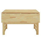 Table de salle à manger à abattants de style campagnard marron/naturel pour 2 à 4 personnes