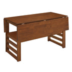 Table de salle à manger à abattants de style campagnard marron/naturel pour 2 à 4 personnes