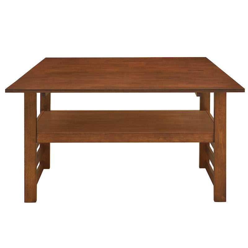 Table de salle à manger à abattants de style campagnard marron/naturel pour 2 à 4 personnes
