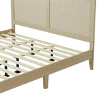 Lit plateforme Natural King, style Mid-Century, 2 places