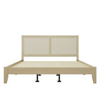 Lit plateforme Natural King, style Mid-Century, 2 places