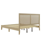Lit plateforme Natural King, style Mid-Century, 2 places