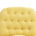 Fauteuil inclinable et pivotant en chenille jaune pour 1 personne