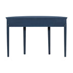 Console noire / bleu marine / blanc antique avec 3 tiroirs à rayures, assemblage par 1 personne, pour entrée et couloir