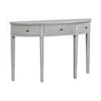 Console noire / bleu marine / blanc antique avec 3 tiroirs à rayures, assemblage par 1 personne, pour entrée et couloir