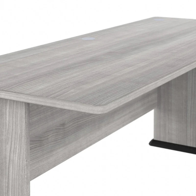 Bureau informatique individuel de 72 W – Gris platine / Blanc / Gris tempête