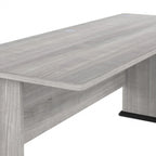 Bureau informatique individuel de 72 W – Gris platine / Blanc / Gris tempête