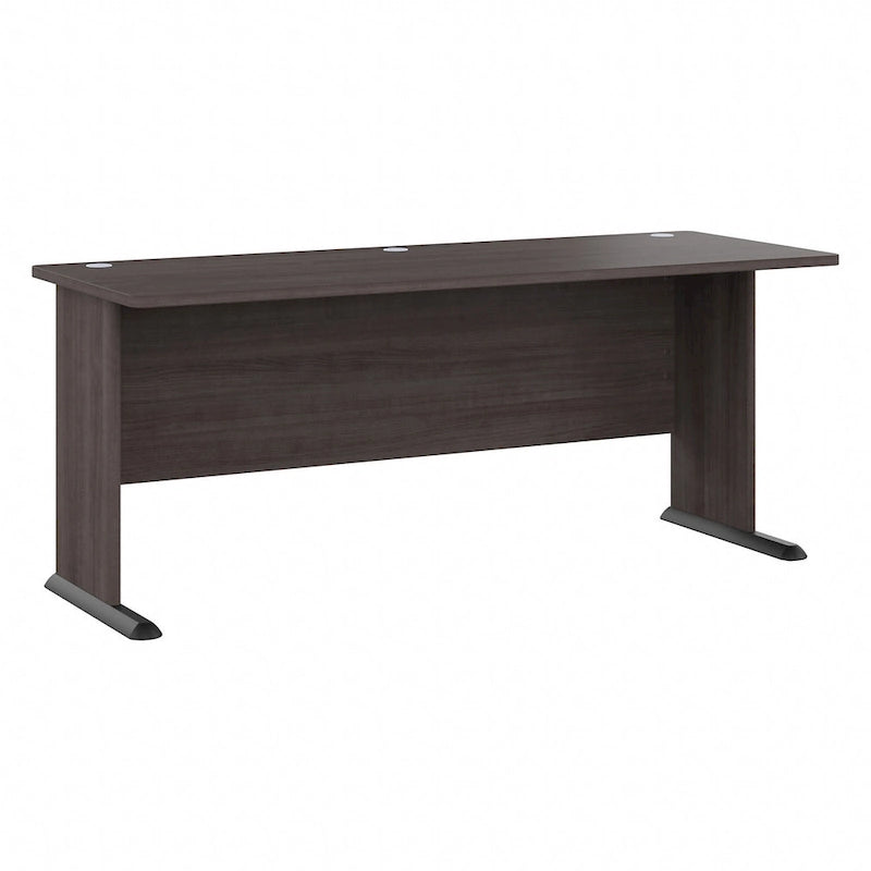 Bureau informatique individuel de 72 W – Gris platine / Blanc / Gris tempête