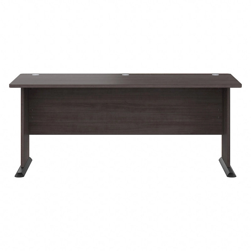 Bureau informatique individuel de 72 W – Gris platine / Blanc / Gris tempête