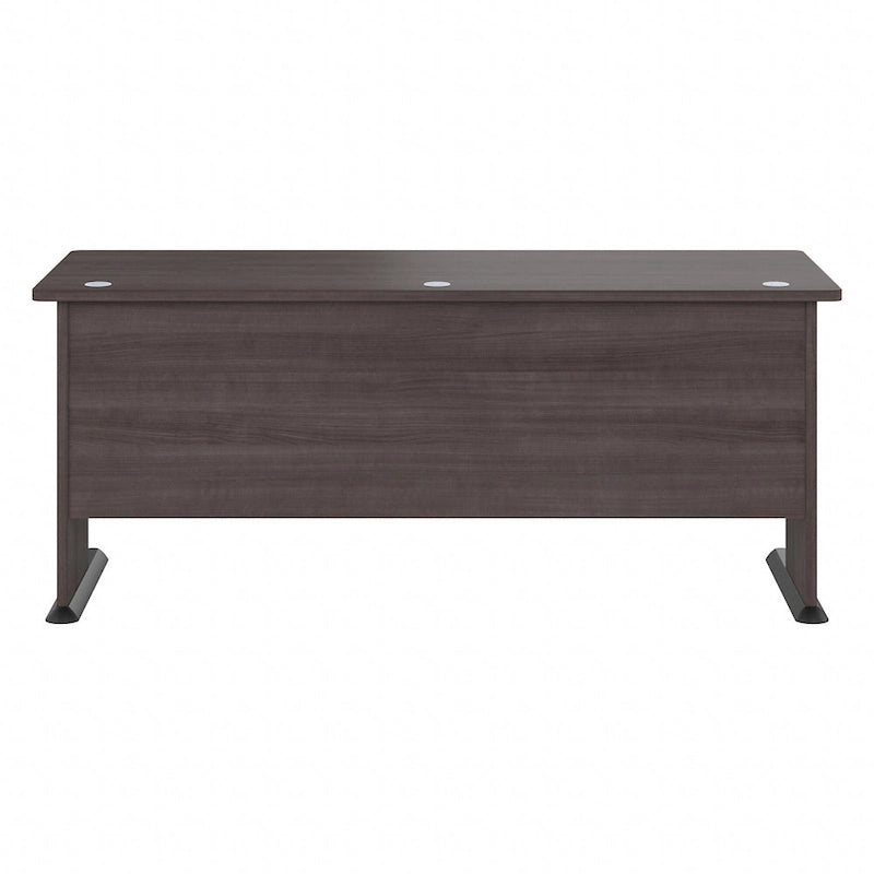 Bureau informatique individuel de 72 W – Gris platine / Blanc / Gris tempête