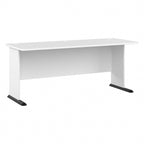 Bureau informatique individuel de 72 W – Gris platine / Blanc / Gris tempête