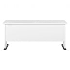 Bureau informatique individuel de 72 W – Gris platine / Blanc / Gris tempête