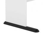 Bureau informatique individuel de 72 W – Gris platine / Blanc / Gris tempête