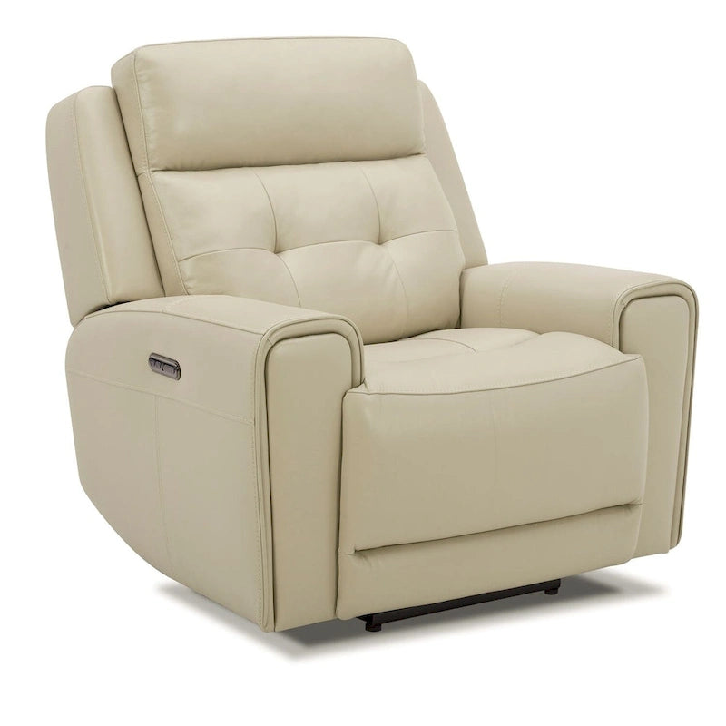 Fauteuil inclinable motorisé pivotant Baja Stone / Cuir marron foncé, 1 place