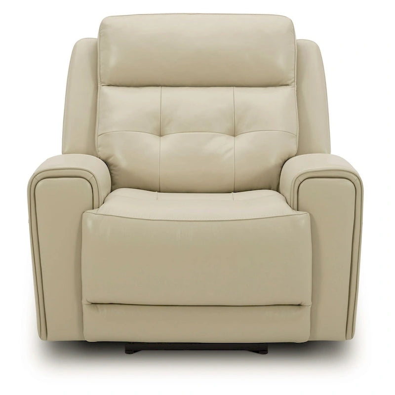 Fauteuil inclinable motorisé pivotant Baja Stone / Cuir marron foncé, 1 place