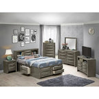 Lit de rangement complet avec panneaux, cerise/noir/blanc/gris/cappuccino/argent champagne, 1 personne