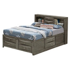 Lit de rangement complet avec panneaux, cerise/noir/blanc/gris/cappuccino/argent champagne, 1 personne
