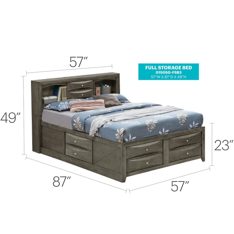 Lit de rangement complet avec panneaux, cerise/noir/blanc/gris/cappuccino/argent champagne, 1 personne