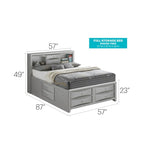 Lit de rangement complet avec panneaux, cerise/noir/blanc/gris/cappuccino/argent champagne, 1 personne