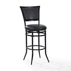 Tabouret de bar pivotant noir, simple