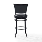 Tabouret de bar pivotant noir, simple