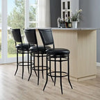 Tabouret de bar pivotant noir, simple