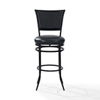 Tabouret de bar pivotant noir, simple