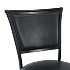 Tabouret de bar pivotant noir, simple