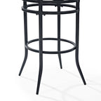 Tabouret de bar pivotant noir, simple