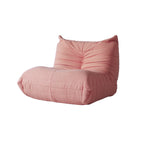 Canapé de sol paresseux en velours rose Teddy, 1/2/3 places