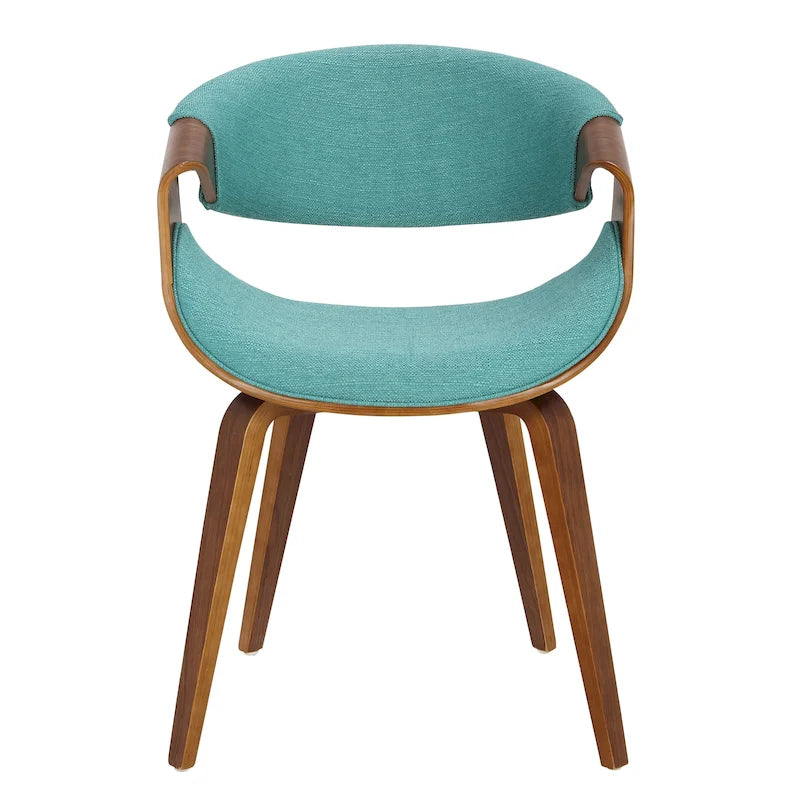Chaise d'appoint de salle à manger à cadre croisé — Vert / Orange / Bleu sarcelle / Crème / Gris / Anthracite, 1 personne