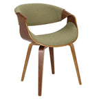Chaise d'appoint de salle à manger à cadre croisé — Vert / Orange / Bleu sarcelle / Crème / Gris / Anthracite, 1 personne