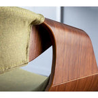 Chaise d'appoint de salle à manger à cadre croisé — Vert / Orange / Bleu sarcelle / Crème / Gris / Anthracite, 1 personne