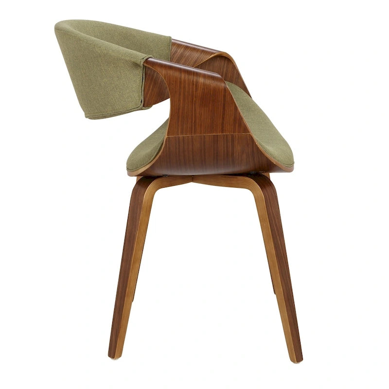 Chaise d'appoint de salle à manger à cadre croisé — Vert / Orange / Bleu sarcelle / Crème / Gris / Anthracite, 1 personne
