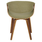 Chaise d'appoint de salle à manger à cadre croisé — Vert / Orange / Bleu sarcelle / Crème / Gris / Anthracite, 1 personne