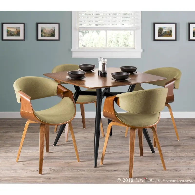 Chaise d'appoint de salle à manger à cadre croisé — Vert / Orange / Bleu sarcelle / Crème / Gris / Anthracite, 1 personne