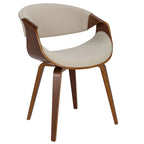 Chaise d'appoint de salle à manger à cadre croisé — Vert / Orange / Bleu sarcelle / Crème / Gris / Anthracite, 1 personne