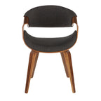 Chaise d'appoint de salle à manger à cadre croisé — Vert / Orange / Bleu sarcelle / Crème / Gris / Anthracite, 1 personne