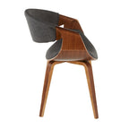 Chaise d'appoint de salle à manger à cadre croisé — Vert / Orange / Bleu sarcelle / Crème / Gris / Anthracite, 1 personne