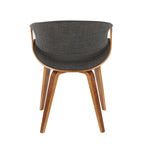 Chaise d'appoint de salle à manger à cadre croisé — Vert / Orange / Bleu sarcelle / Crème / Gris / Anthracite, 1 personne