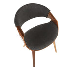 Chaise d'appoint de salle à manger à cadre croisé — Vert / Orange / Bleu sarcelle / Crème / Gris / Anthracite, 1 personne