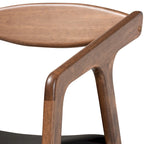 Lot de 2 chaises de salle à manger gris/noir de style milieu de siècle